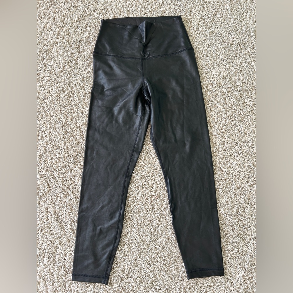NWOT 90 Degree By Reflex Women’s Medium Black Pleather Leggings